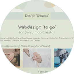 Design "Shapes" (Schöne Webseiten für kleine Unternehmen)