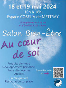 alon bien-être Au Coeur de Soi Samedi 18 et Dimanche 19 mai 2024 - 10h/18h - via energetica - bien-etre en touraine