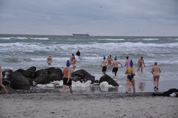 Winterbaden in Skagen, im Hohen Norden Dänemarks: Foto: Isbryderne/PR
