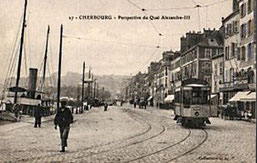 Le tramway avait disparu, pas ses rails ... 