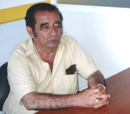 José V. Salcedo Castro, secretario general del Sindicato de Choferes Profesionales de Tarqui - Manta, Ecuador.
