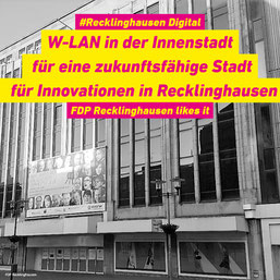 Recklinghausen wird digital - die FDP begrüßt diese Planung