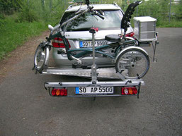 Dreirad Heckträger fürs Auto