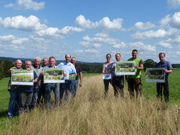 Die Projektpartner der Modellregion am Teststreifen 2019 (Bild: Gressler)