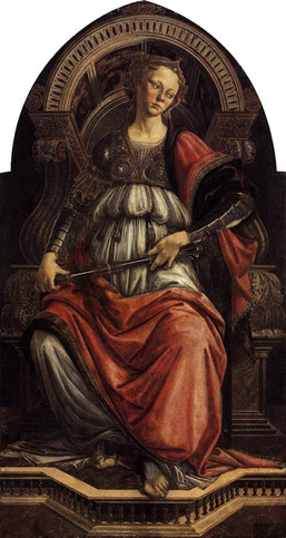 Allégorie de La Force, Sandro Botticelli, Musée des Offices, Florence