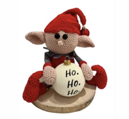 Dekobrett Wichtel Elfe Weihnachten
