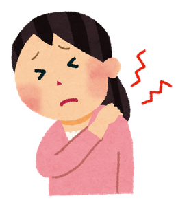 何度も繰り返す肩こりのイメージイラスト