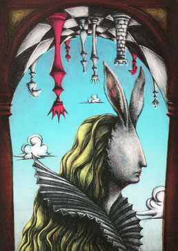 who am I? / Ryoko Mary Kojima / リトグラフ / 24×17cm / シート ￥11,000(税込) / 額装済 ￥22,000(税込)