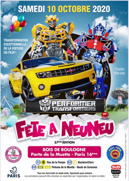 transformers , paris , fete foraine , foire , bumblebee , optimus prime , robot , forain