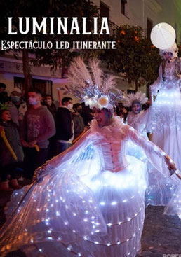 pasacalles luminaria con luces de Led