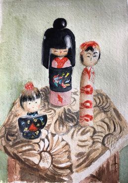 'Japanese Dolls', 295 x 210cm