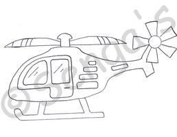 Helikopter / Hubschrauber-Motiv für Kindergartentasche