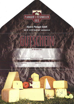 KÄSEREI PLANGGER GENUSSGUTSCHEIN