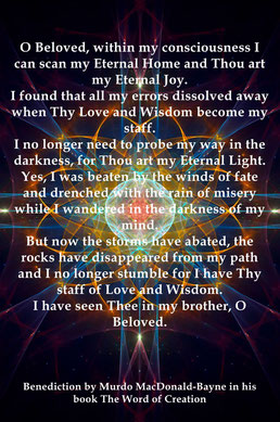 Benediction dated 25 Mar 1952, Pretoria, in the book: The Word of Creation by Murdo MacDonald-Bayne