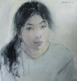 纪录肖像3 DIARY PORTRAIT III 60X60CM 布面油画 OIL ON CANVAS 2005