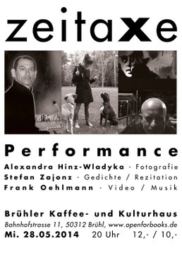 zeitaxe / Klang-Video Performance / PUMPWERK & Kurfürstliches Gärtnerhaus Bonn, 2014
