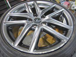 レクサス IS300h 純正アルミ】フロント1本（ガリキズ少し）盗難防止おまけ