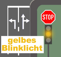 Was kann ein gelbes Blinklicht auf einem Fahrzeug bedeuten? Erfahre, wovor  es dich warnt!