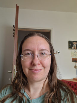Birgit im Homeoffice