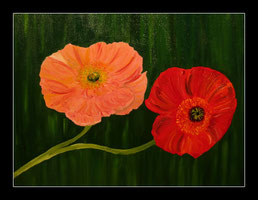 Mohn in Öl 50x70