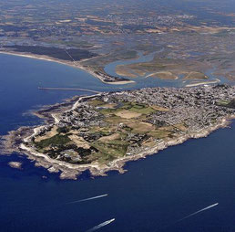 Vue aérienne de la presqu'ile du Croisic