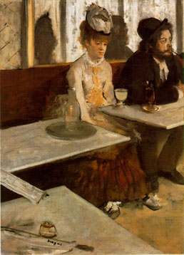 Edgar Degas, In a café or The Absinthe, between 1875 and 1876, Paris, Musée d'Orsay