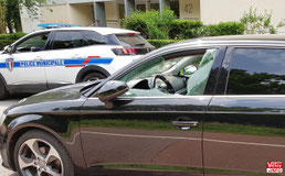 La Police Municipale de Vélizy constate les dégâts.