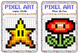 pixel art à imprimer gratuit CP CE1