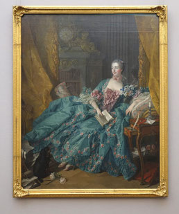 Madame de Pompadour, Francois Boucher, 1756, Neue Pinakothek München. Foto von Nina Möller - Mode Kleidung Rokoko