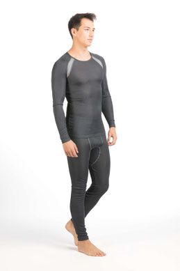 VINZ silkwear Sportbasic Herren. Base layer aus reiner Bio-Seide. Natürliche und nachhaltige Funktionsunterwäsche.