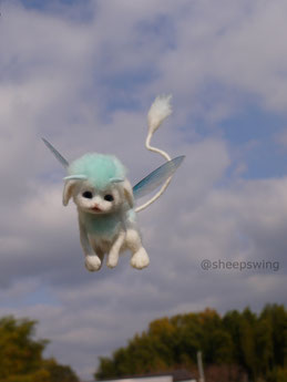 幻獣 羊毛フェルト ひつじのはね ファンタジー