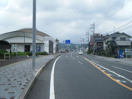 アクセス　川棚温泉駅手前の写真