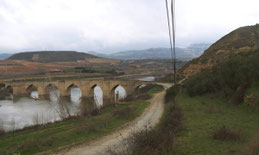 Puente de Briñas desde arriba