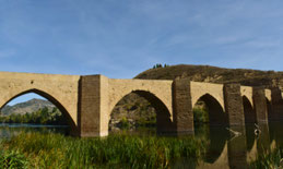 Puente de Briñas desde abajo