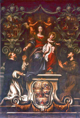 Bastia-Eglise Saint-Jean - Donation du Rosaire - Domenico Piola 1679