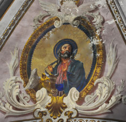 Luri - Eglise Saint-Pierre - Gaetano Leoni (né à Bastia en 1856) - décor peint de 1898 et 1903