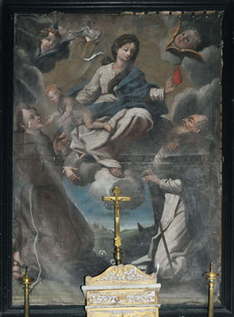 Pietraserena - Francesco Carli (1735-1821) saint Antoine de Padoue s'apprête à prendre l'Enfant Jésus dans ses bras