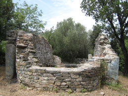 Penta di Casinca - abside de la chapelle Sant'Andria pré-romane  - VIIè-VIIIè - s.