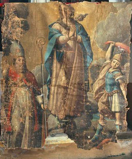 Silvareccio-Francescu Carli- 18e s.toile utilisée comme bannière