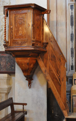 Olmi Cappella - Chaire marquetée 1755