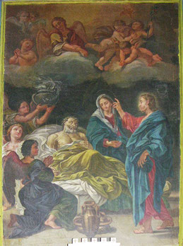 La mort de Saint Joseph - Giacomo Grandi (d'après Carlo Maratta)