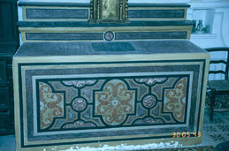 San Nicolao di Moriani-maître-autel en schiste et faux marbre-18e-19e s.
