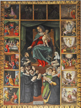 Luri (Cap corse) - Eglise Saint Pierre - Le Rosaire (Aicardo et Castellino 16è s.)