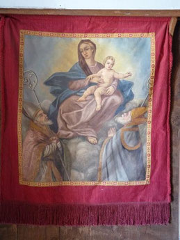 Poggio Marinaccio - Eglise Saint-Blaise-bannière des défunts revers - Blaise et Cyprien