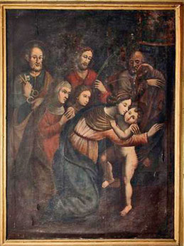 Penta-Acquatella (région de Bastia) - Chapelle Saint-Pierre & Saint- Paul avec les 2 saints éponymes