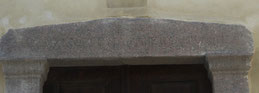 Letia linteau de la porte-1884 : Ave Sancte Martine ora pro nobis