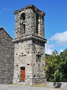 Crocicchia - Clocher campanile isolé de l'église