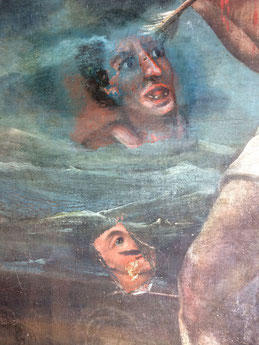 Palasca - Découverte de la toile de De Santis (XVIIè) Ici les Ames du Purgatoire