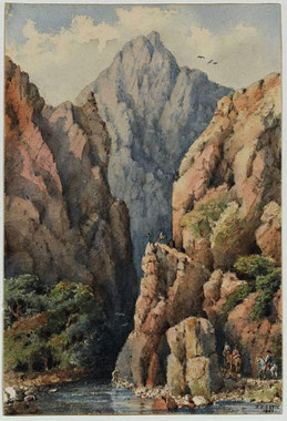 Jean Jérôme Levie - Les gorges de l'Asco (Palais Fesch)