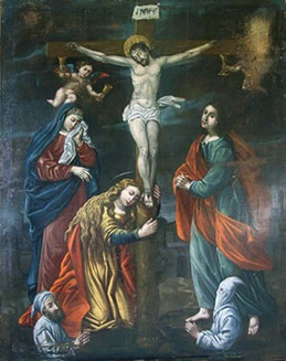 Sant'Andrea di Bozio - La Crucifixion - Marc'Antonio de Santis 17è s